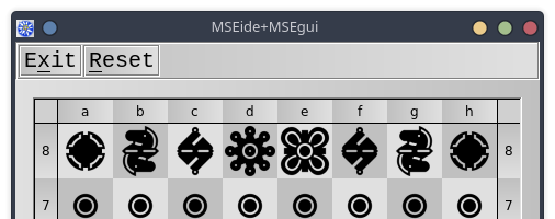 Application menu